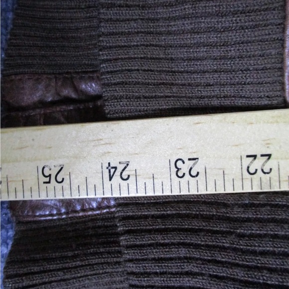 Vintage GIII Brown Leather Bomber Jacket - Picture 8 of 9